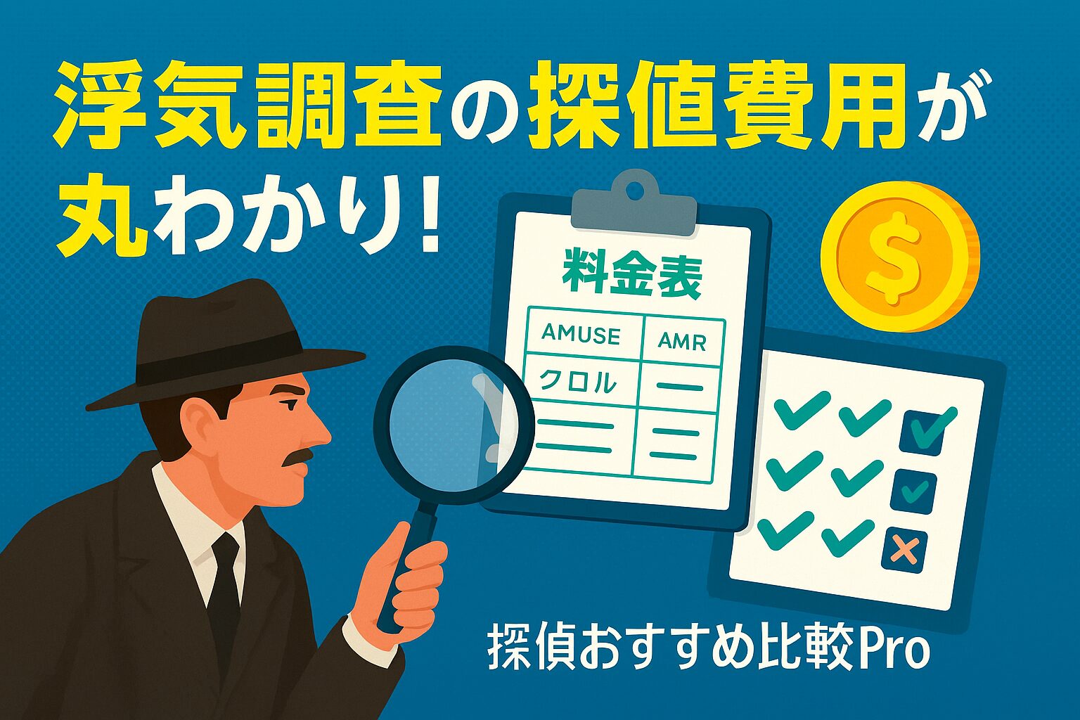 浮気調査の探偵費用が丸わかり！相場・料金表・比較ポイントを徹底解説