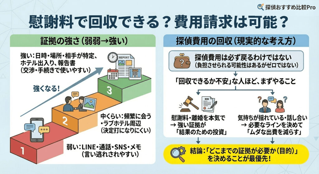 慰謝料で回収できる？費用請求は可能？